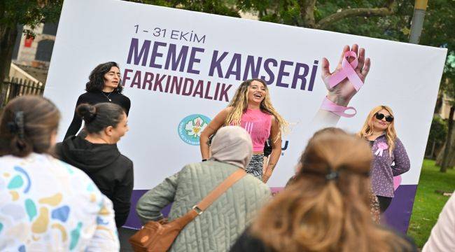 Meme Kanseri için Pembe Çiçekler Toprakla Buluştu